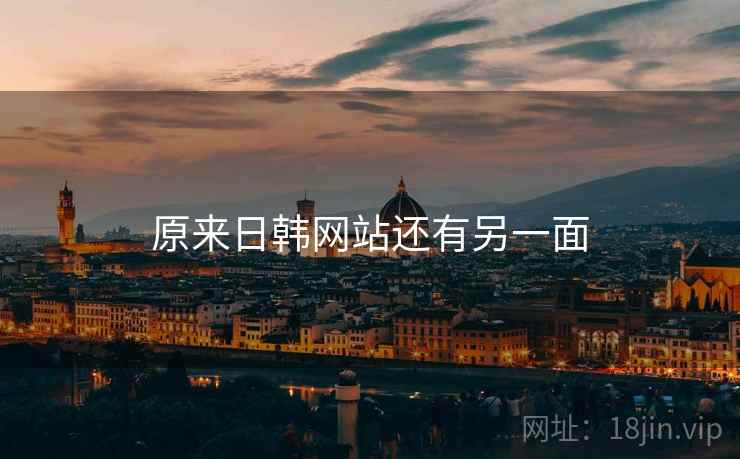 原来日韩网站还有另一面