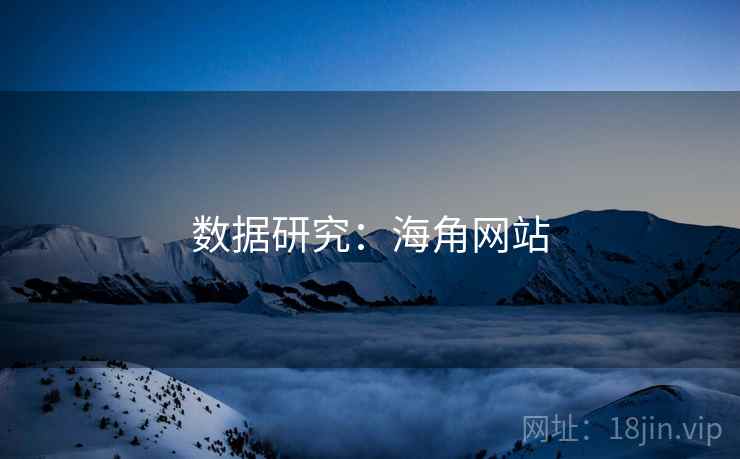数据研究：海角网站