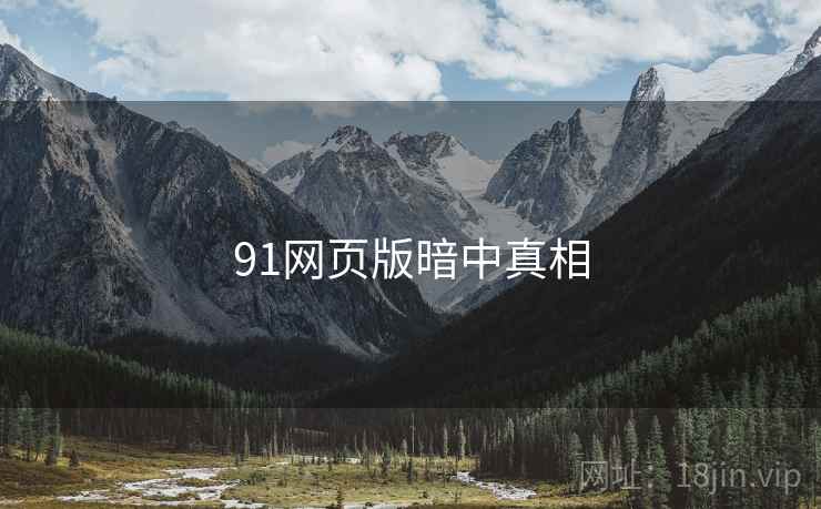 91网页版暗中真相