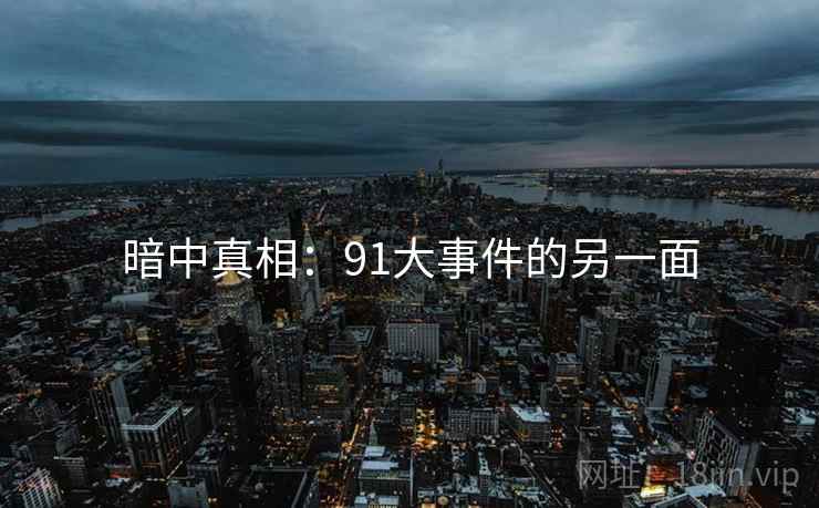 暗中真相：91大事件的另一面