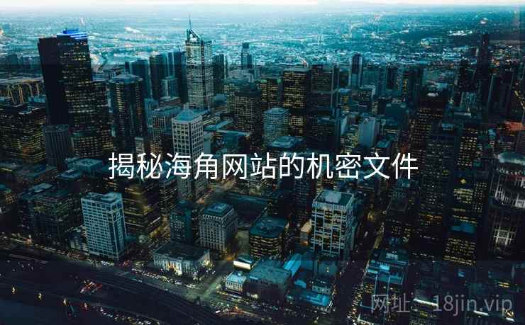 揭秘海角网站的机密文件