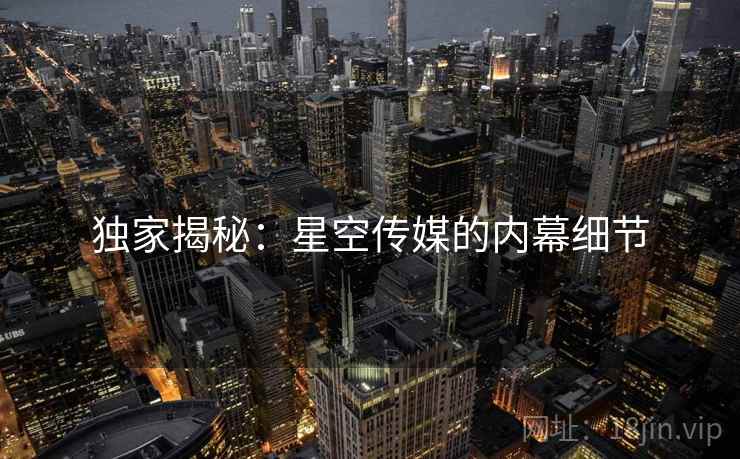 独家揭秘：星空传媒的内幕细节