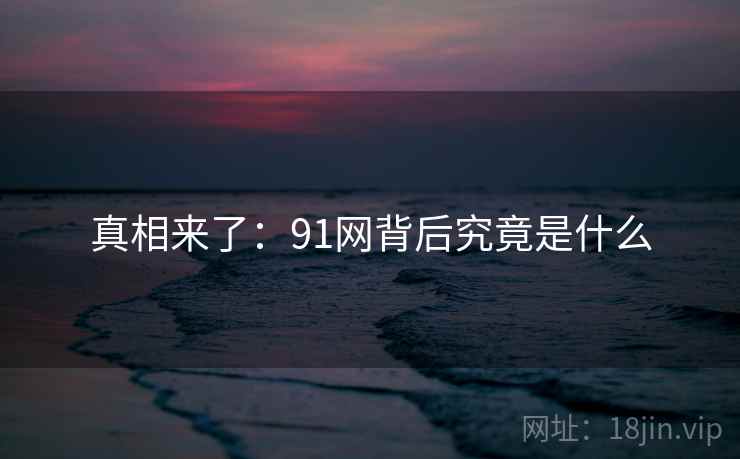 真相来了:91网背后究竟是什么 真相来了:91网背后究竟是什么